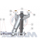  Aixam Amortiguador trasero Aixam City ,Crossline ,Crossover ,Gto ,Coupe ,(range impulse , vision , direction ,...